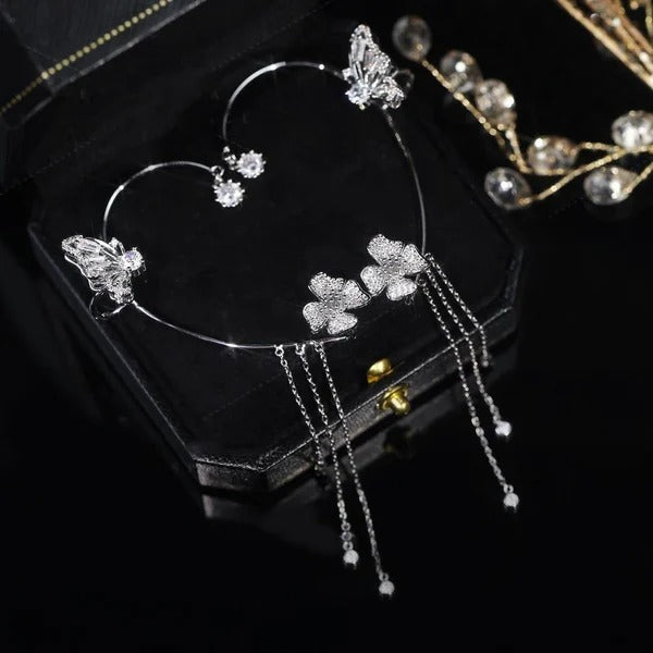 🎄CHRISTMAS PRE-SALE🎁Butterfly Tassel Style Zircon Earrings | Perfect Gift🎁