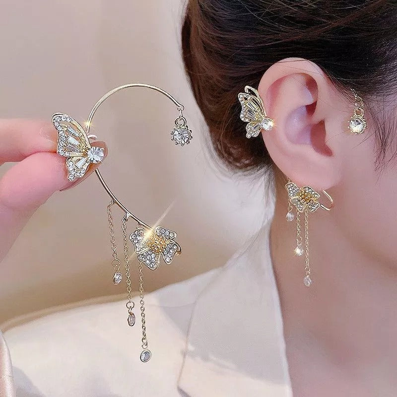 🎄CHRISTMAS PRE-SALE🎁Butterfly Tassel Style Zircon Earrings | Perfect Gift🎁