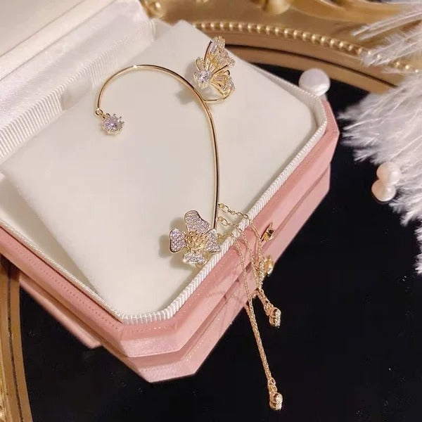 🎄CHRISTMAS PRE-SALE🎁Butterfly Tassel Style Zircon Earrings | Perfect Gift🎁