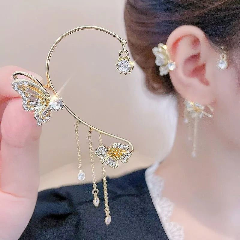 🎄CHRISTMAS PRE-SALE🎁Butterfly Tassel Style Zircon Earrings | Perfect Gift🎁