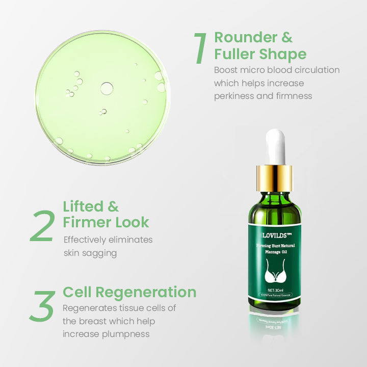 (Limited Time Discount 🔥 Last Day) LOVILDS™ Firming Bust Natural Massage Oil