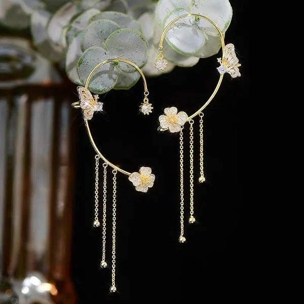 🎄CHRISTMAS PRE-SALE🎁Butterfly Tassel Style Zircon Earrings | Perfect Gift🎁