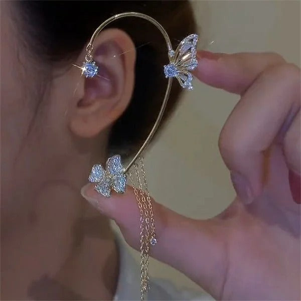 🎄CHRISTMAS PRE-SALE🎁Butterfly Tassel Style Zircon Earrings | Perfect Gift🎁