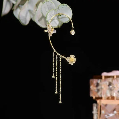 🎄CHRISTMAS PRE-SALE🎁Butterfly Tassel Style Zircon Earrings | Perfect Gift🎁