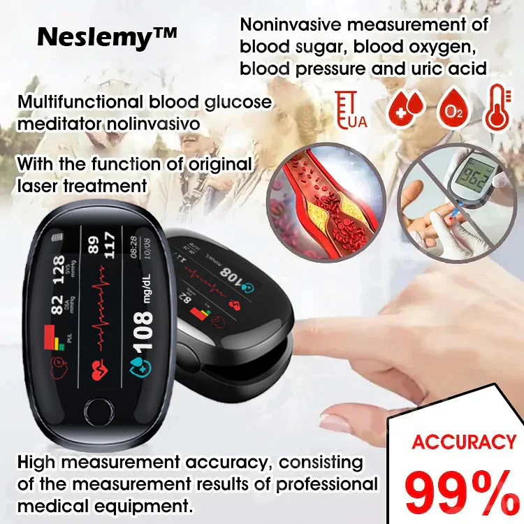 【OFFICIAL STORE】[99.9% Accuracy] Neslemy™ Non-Invasive Blood Glucose Meter
